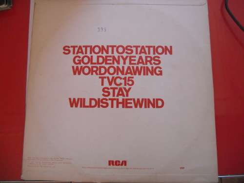 RARE!!! DAVID BOWIE - STATION TO STATION VINYL, LP, RECORD.